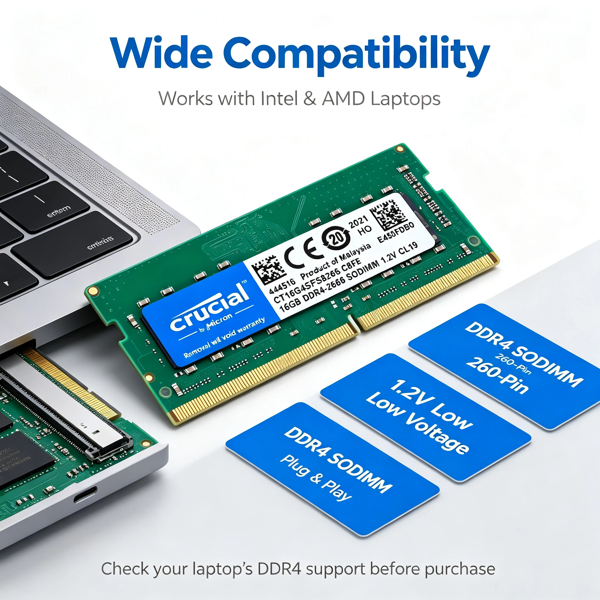 Crucial DDR4 Laptop RAM SODIMM - Ddr4 2400Mhz 评论和价格