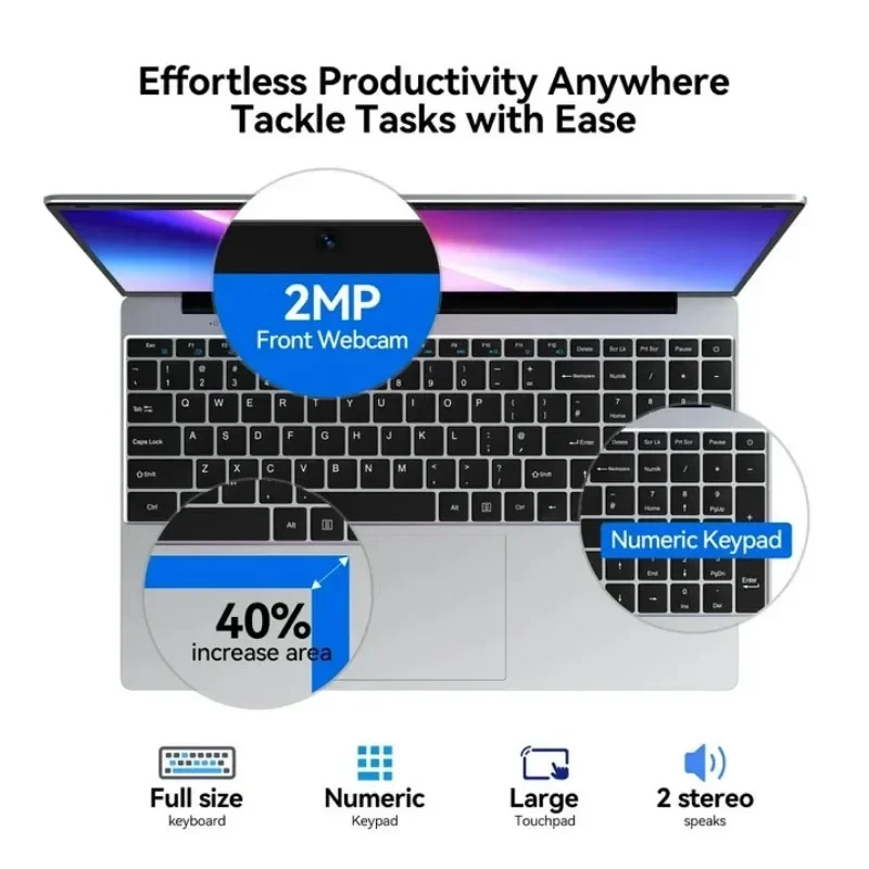 2026 New 15.6' Intel N150 Wind - Ddr4 Laptop Ram 评论和价格