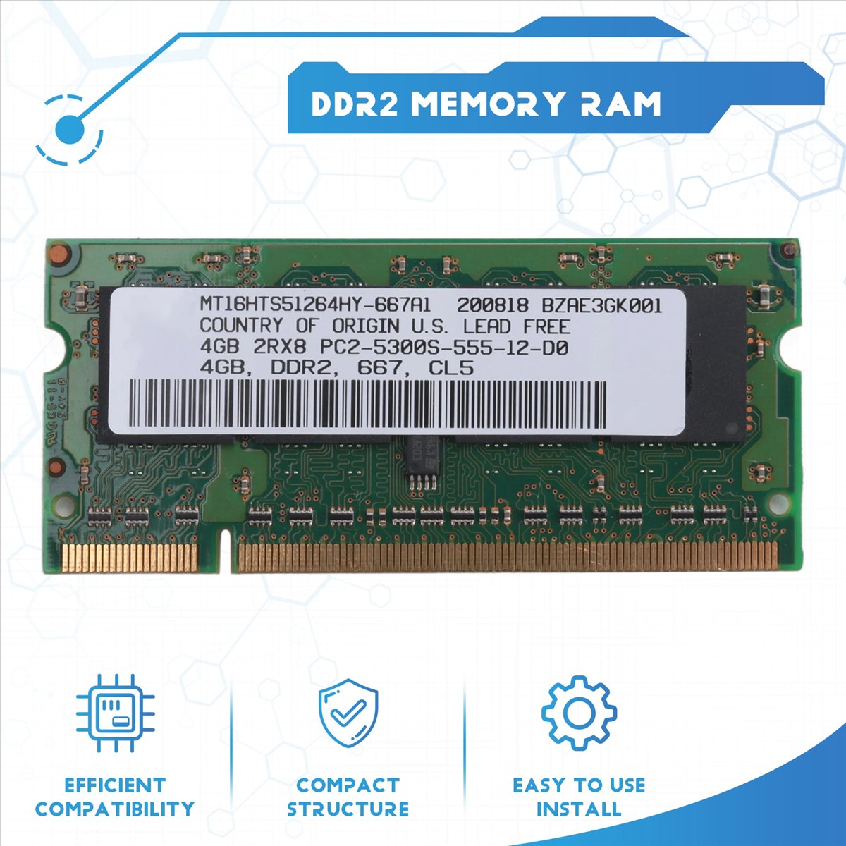 ABAN DDR2 4GB Laptop Ram Memor - Ddr2 Ram 评论和价格