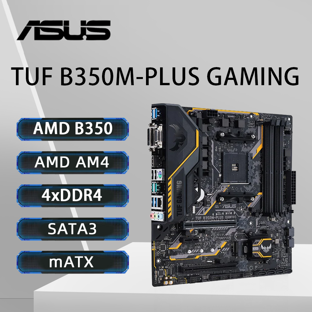 ASUS TUF B350M-PLUS carte mère - Ddr4 3200Mhz 评论和价格