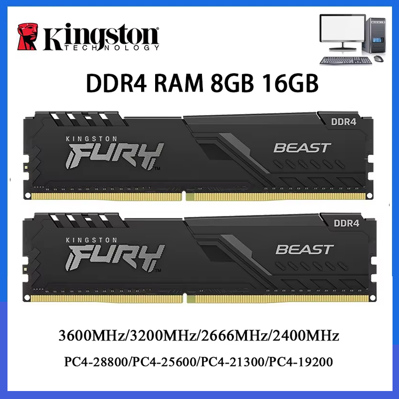 DDR4 Kingston BEAST RAM 3200MH - Ddr4 8Gb 评论和价格